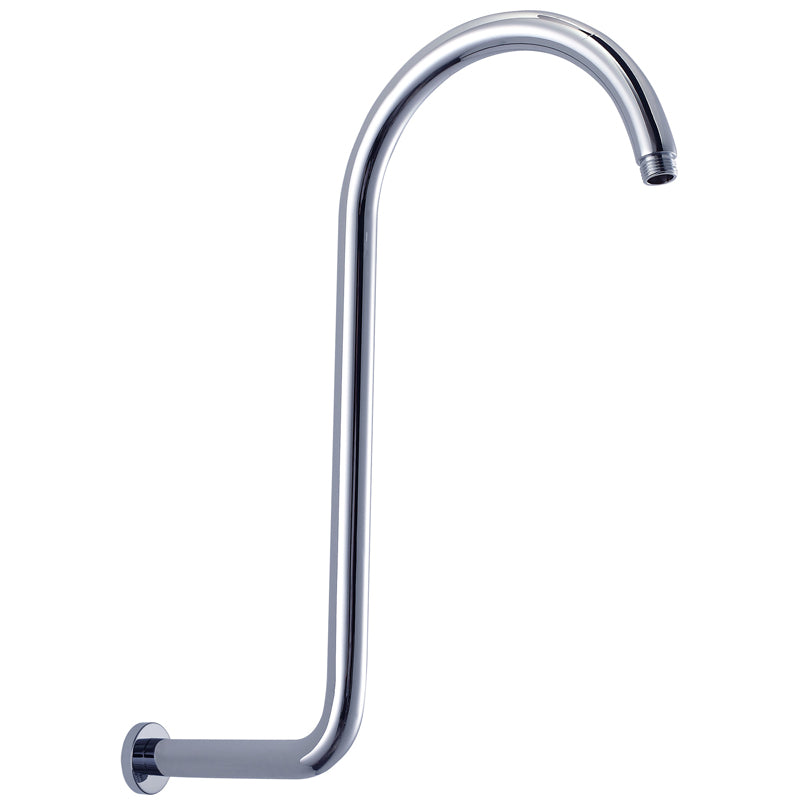Round Extra High Reach Gooseneck Shower Arm Chrome The Tapware Outlet