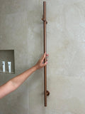 Cobre Heated Towel Rail Vertical - Brushed Copper