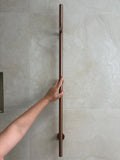 Cobre Heated Towel Rail Vertical - Brushed Copper