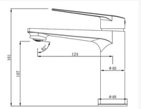 Signature Series Bianca Basin Mixer - Brushed Nickel