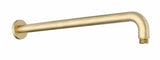 Airlie Round Horizontal Shower Arm - Champagne Brass