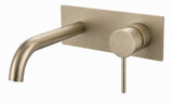 Airlie Wall Spout & Mixer Combination - French Champagne Brass