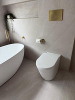 Solange In Wall Toilet Flush Buttons - Brushed Gold