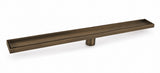 Tile Insert Floor Waste 600mm - Antique Brass