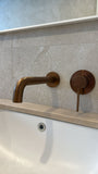 Cobre Wall Mixer - Brushed Copper
