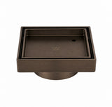 Byron Tile Insert Floor Waste Antique Brass - 100mm