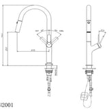 Balmoral Pull-out Kitchen Sink Mixer - Brushed Nickel