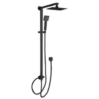 Eva Twin hose Deluxe Combo Shower Set - Matt Black