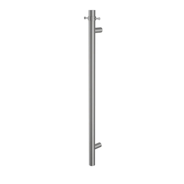 Heated Towel Rail Vertical - Brushed Nickel