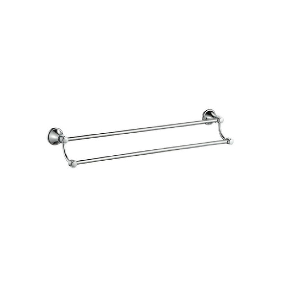 Birmingham Double Towel Rail 600mm - Chrome