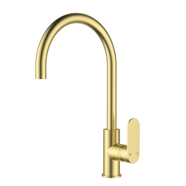 Delphine Kitchen Sink Mixer - Brushed Gold