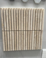 Natural Stone Travertine Fluted Mosaic Sheet - Bondi Travertine Fluted Sheets