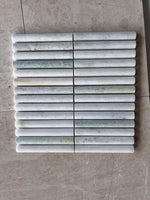 Natural Stone Carrara Green Fluted Mosaic Sheet - Carrara Naturo