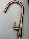 Cobre II Pull Out Kitchen Sink Mixer - Brushed Copper
