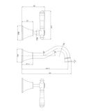 Birmingham Classical Bath Set- Brushed Gold