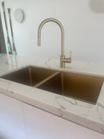 Bella Above/Undermount Kitchen Sink 790mm x 440mm - Brushed Gold