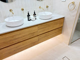 Pacifica Petite Mini Back Plate Wall Mixer - Brushed Gold
