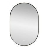 LED Mirror Gunmetal Oval Frame - 600mm x 900mm