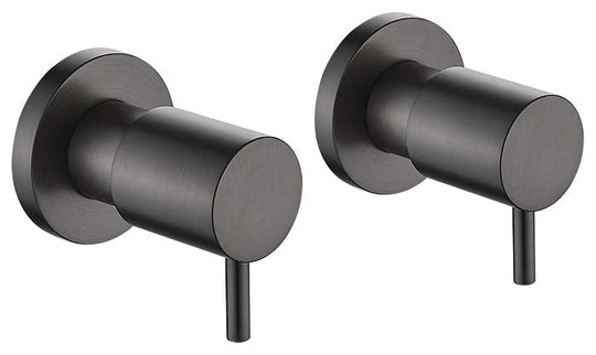 Bella 1/4 Turn Wall Tops - Gunmetal