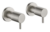 Bella 1/4 Turn Wall Tops - Brushed Nickel