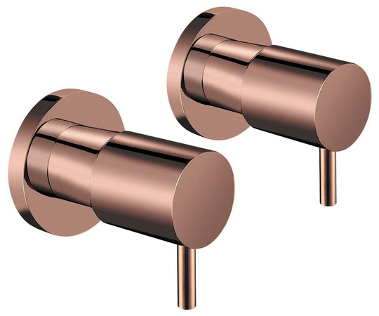 Bella 1/4 Turn Wall Tops - Rose Gold