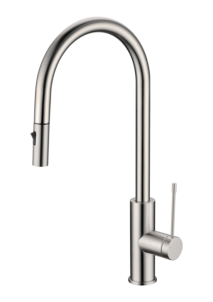 Ocean Deluxe II Kitchen Pull-out Sink Mixer - Brushed Nickel – The ...