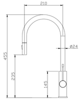 Ocean Deluxe II Kitchen Pull-out Sink Mixer - Brushed Nickel