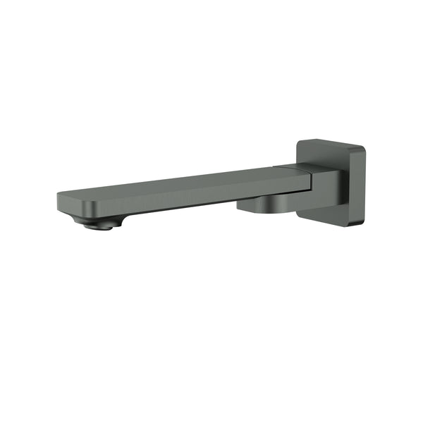 Square Swivel Bath Spout - Gunmetal