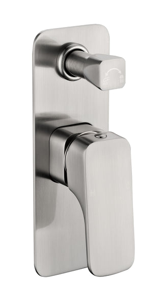 Eva Shower & Bath Mixer Diverter - Brushed Nickel