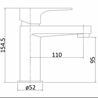 Mila Basin Mixer - Chrome