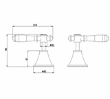 Birmingham II Classical Wall Top - Brushed Gold