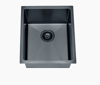 Eva Above/Undermount Single Bowl 340mm x 400mm - Matt Black