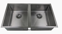 Coomera Above/Undermount Double Bowl 760mm -Gunmetal Grey