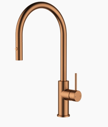 Cobre Deluxe Pull-out Sink Mixer - Brushed Copper