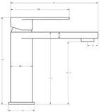 Coral Basin Mixer - Gunmetal