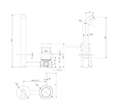 Amalfi Wall Mixer & Spout Set - Chrome