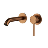 Cobre Wall Mixer & Spout Combination  - Brushed Copper