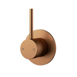 Cobre Wall Mixer Lever Up - Brushed Copper