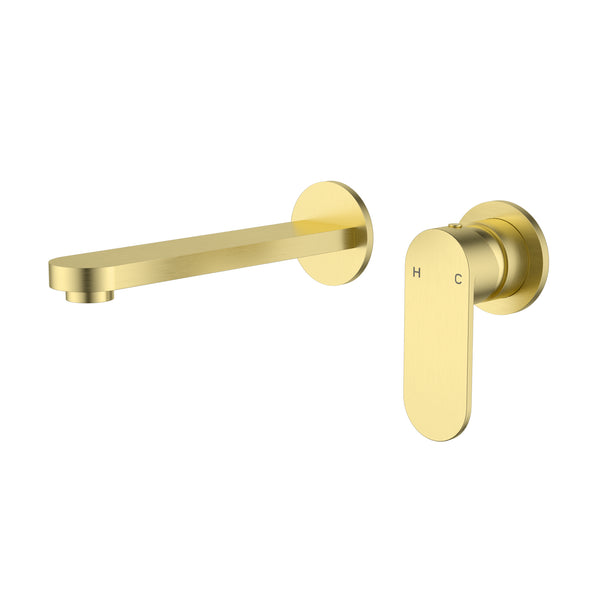 Delphine Wall Spout & Mixer Combination - Brushed Gold