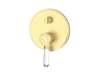 Birmingham Classical Shower & Bath Mixer Diverter  - Brushed Gold