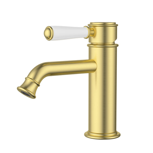 Birmingham Classical Basin Sink Mixer - Brushed Gold