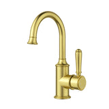 Birmingham II Gooseneck Basin Sink Mixer - Brushed Gold