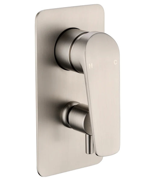 Solange Shower & Bath Mixer Diverter- Brushed Nickel