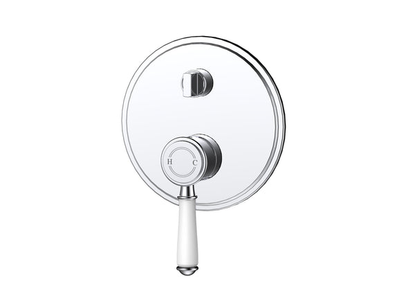 Birmingham Classical Shower & Bath Mixer Diverter  -Chrome