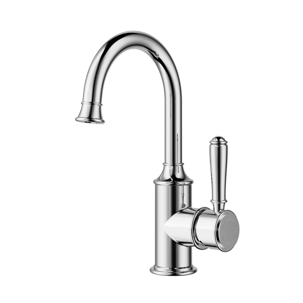 Birmingham II Gooseneck Basin Sink Mixer - Chrome