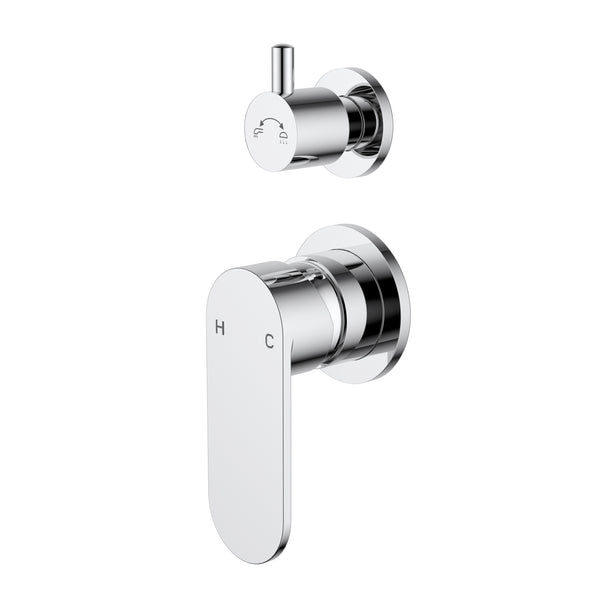 Coral Shower & Bath Mixer Diverter - Chrome