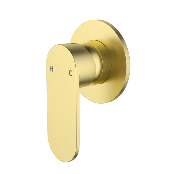 Delphine Shower & Bath Mixer - Brushed Gold