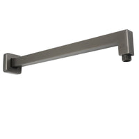 Square Horizontal Shower Arm - Gunmetal