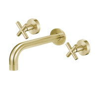 Cross Bath Set - Brushed Gold