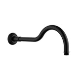 Birmingham Shower Arm - Matt Black